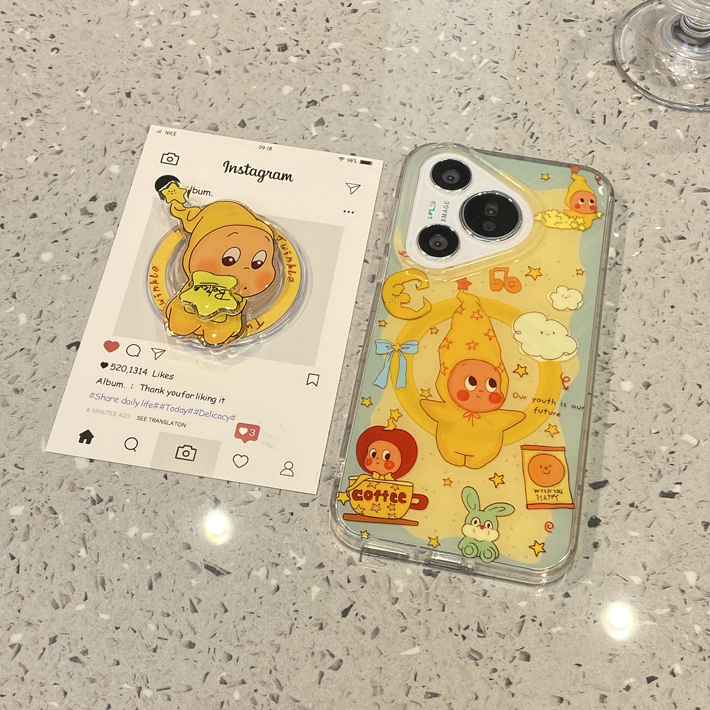 【每日新品】可爱卡通星星人磁吸支架适用华为pura70pro手机壳pura80保护套新款外壳mate60pro十mate70高级感