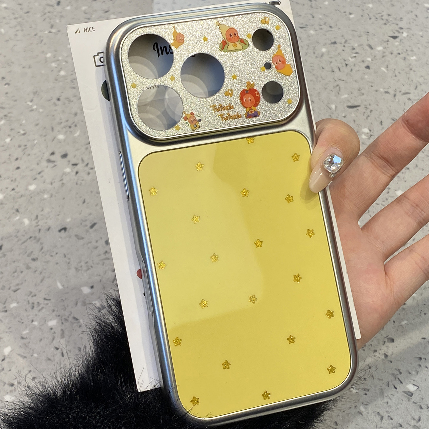 【每日新品】趣味可爱闪粉镜框星星人适用于苹果17promax手机壳iphone16保护套14新款15pro个性max超火手机套,3C数码配件,手机保护套/壳,淘宝优惠券,粉丝福利购,淘宝优惠卷