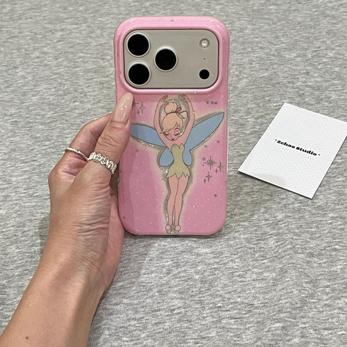 【每日新品】韩系小众创意绿底花仙子适用于苹果18promax手机壳iphone17pro保护套16防摔17pm新款15双层IMD女