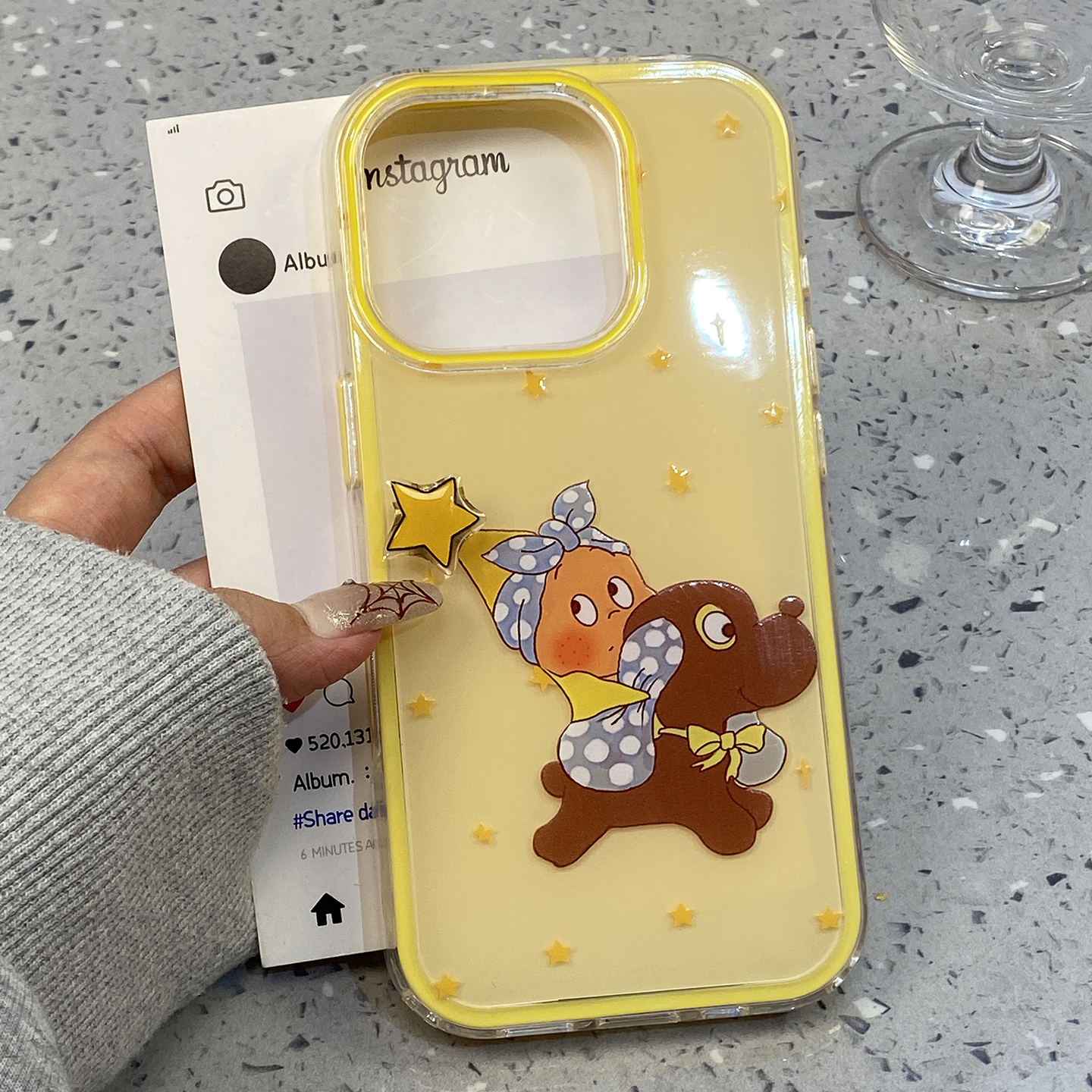 ins可爱骑小狗星星小人适用于iphone17pro手机壳苹果16保护套14防摔13全包新款15promax不撞款max手机套小众p