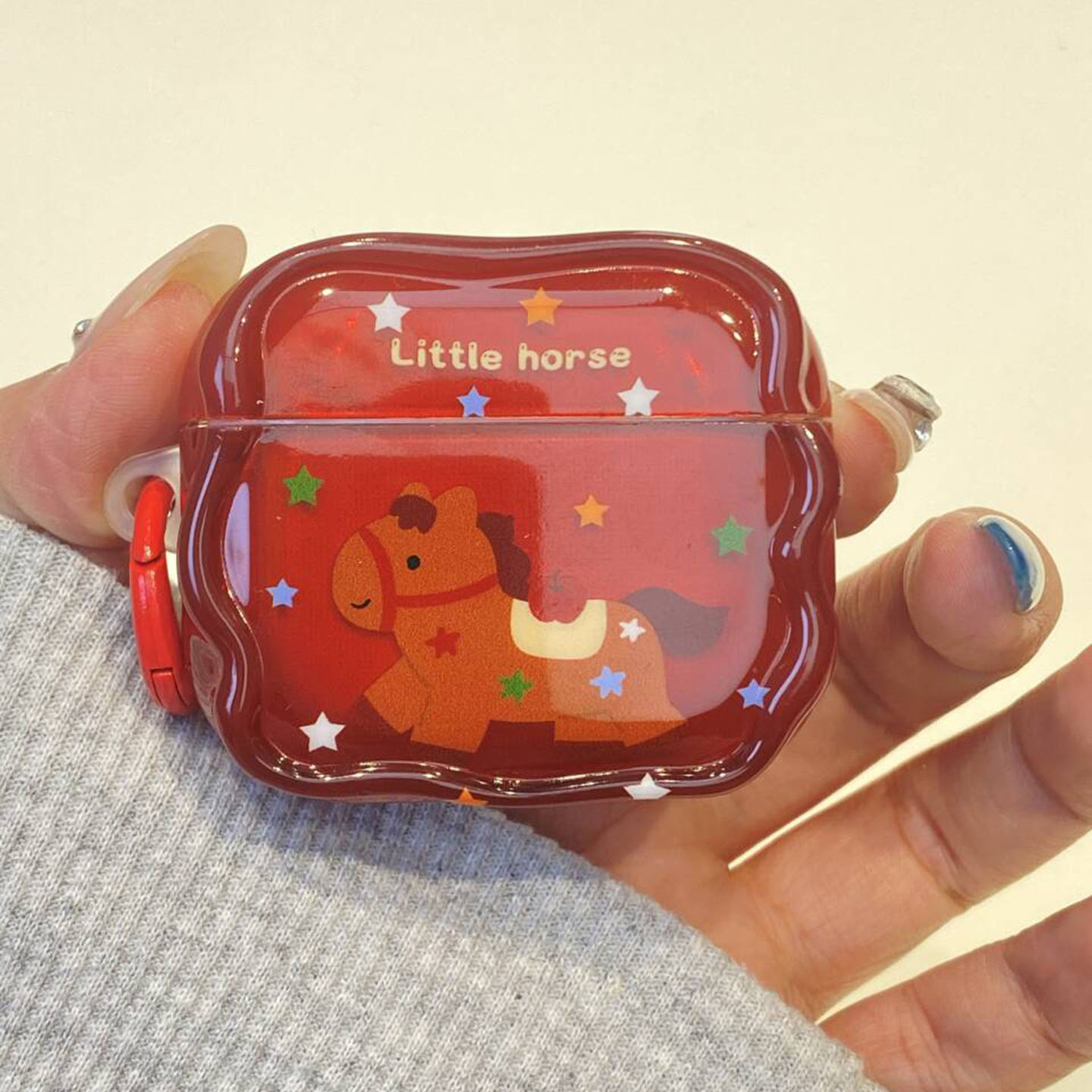 新年款红色彩星星小马适用airpodspro2保护套新4代airpods3耳机套二代苹果保护壳airpodspro3无线蓝牙耳机壳,3C数码配件,耳机保护套,淘宝优惠券,粉丝福利购,淘宝优惠卷