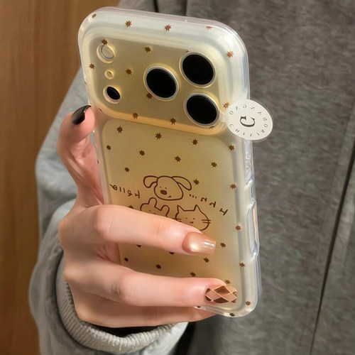 可爱透黄星星卡通适用于苹果18promax手机壳iphone17pro保护套16/15新款17pm超好看巨好看高级感全包防摔超火