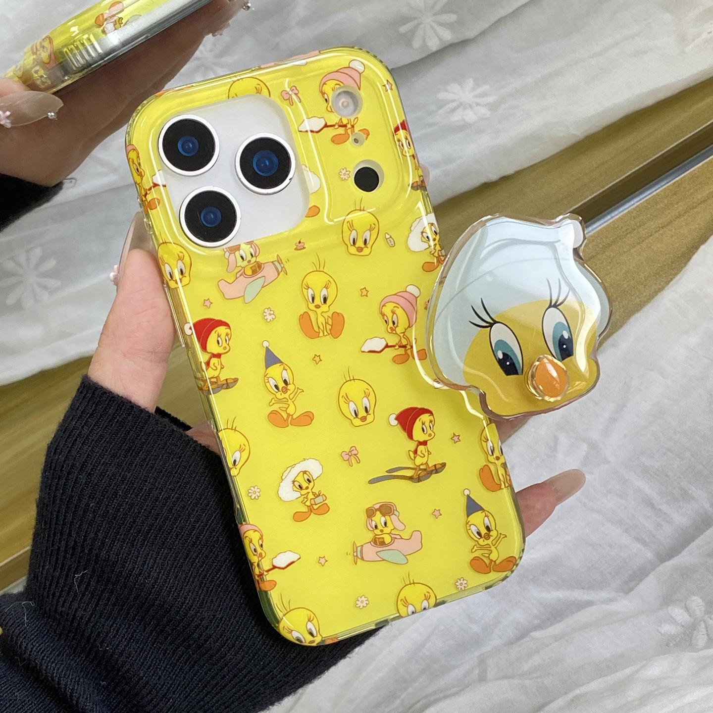 【每日新品】趣味可爱崔迪鸭子适用于苹果17pro手机壳iphone16保护套14旋转支架13新款15promax创意max手机套