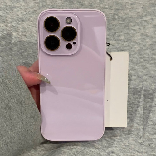 简约高级感巨好看冰感玻璃壳适用于苹果17手机壳iphone15保护套14情侣13全包镜头新款16promax新款12pro外壳i