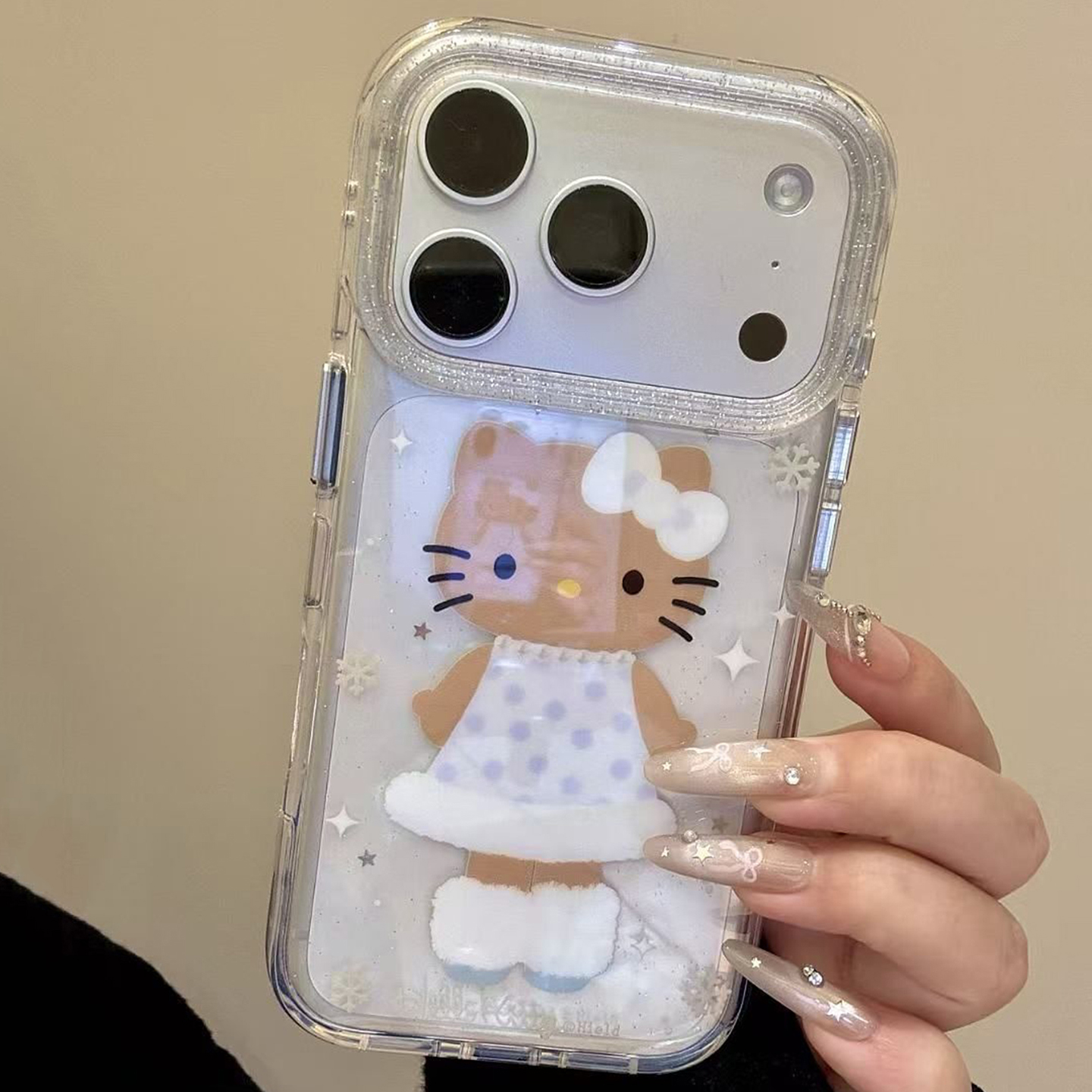【每日新品】可爱雪花小裙子kt猫适用于iphone17pro手机壳苹果16保护套14透明13新款15promax少女心max手机套