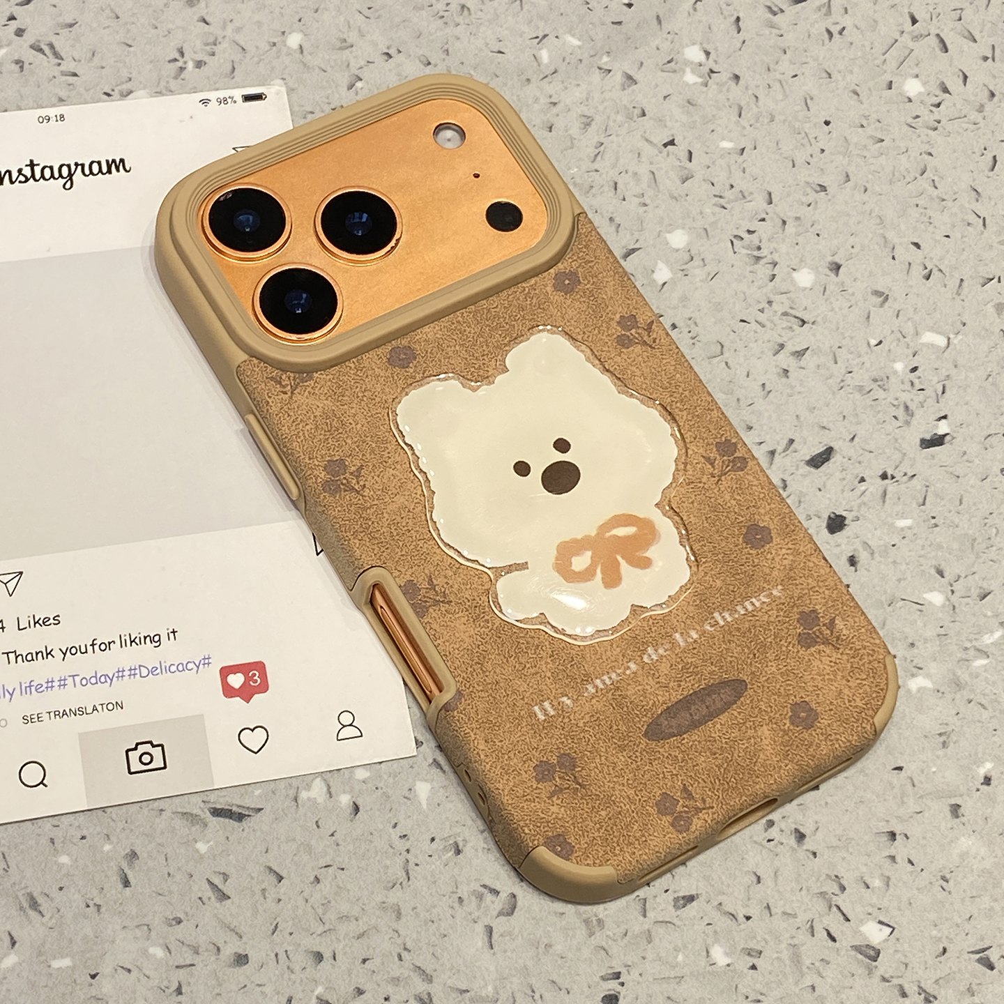 秋冬可爱立体西高地小狗适用于苹果17promax手机壳iphone16保护套14皮质13新款15pro超好看max手机套网红爆款