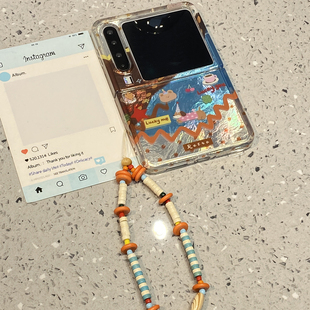 可爱卡通腊肠狗适用华为purax折叠屏手机壳p50外壳Pocket2小米mixflip2三星zflip7带链条6女款 5高级感小众女