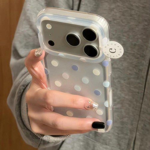 韩系ins彩色波点适用于苹果18promax手机壳iphone17pro保护套16p新款15/17pm全包防摔高级感小众超好看巨好看