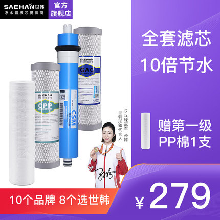 世韩净水器3S/S3/S5/S7/S8家用净水机器滤芯【适合水垢小地区