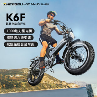 GDANNY×正步新国标越野电动自行车锂电超长续航折叠电助力自行车