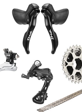 顺泰SENSAH公路车PHI2X10速20速变速器手变前拨后拨飞轮链条盒装