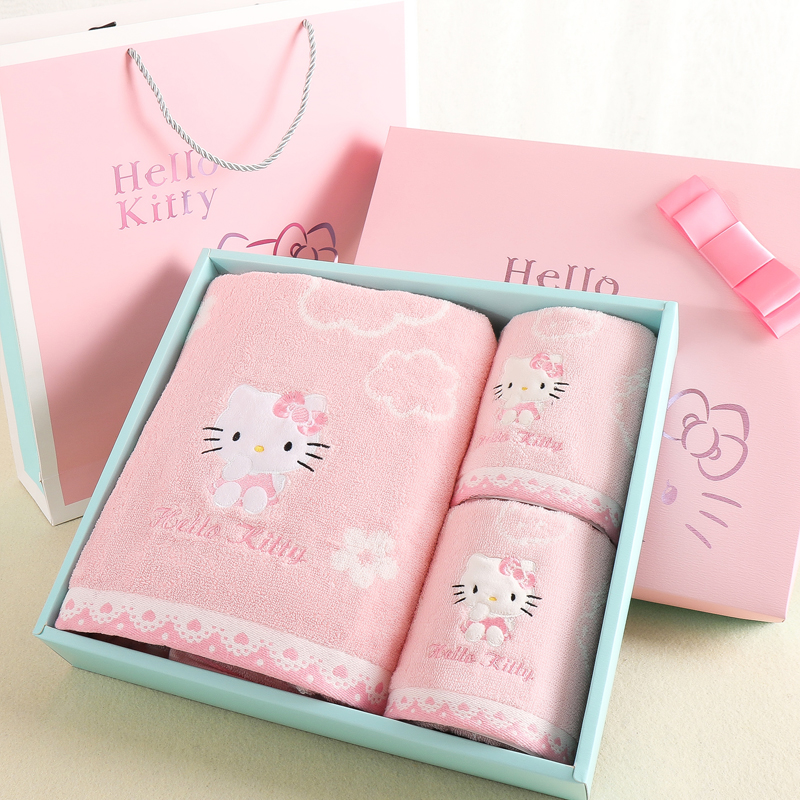 HelloKitty浴巾礼盒毛
