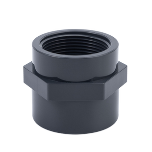 顶建UPVC内丝直接PVC管件接头对接器变径内插直通内牙水管配件25