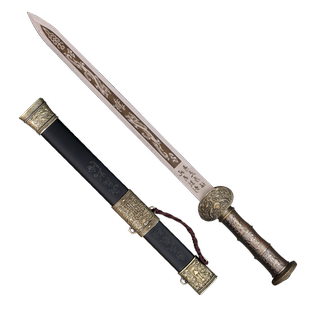 龙泉市不锈钢刀剑防身小短剑镇宅宝剑刀具古汉剑风云剑秦剑未开刃