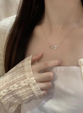 MiManchi纯银999足银郁金香项链轻奢小众女款2024新款母亲节礼物