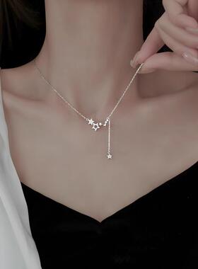 S999纯银锁骨项链2025年新款轻奢小众高级感七夕情人节礼物送女友