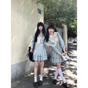 梗豆物语抚蝶女子夏水手JK制服女套装学院风日系
