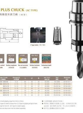 广杰KOJEX  SD高精度夹头刀柄HSK50E-SD16-70AM