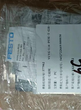 日本FESTO费斯托 电磁阀  VUVG-LK14-B52-T-G18-1H2L-W1-S