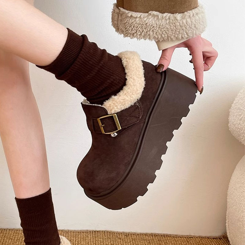 加绒保暖松糕底女雪地靴