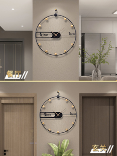 饰时i. 艺术家用装 挂钟客厅钟表现代简约大气创意挂表网红个性 时尚