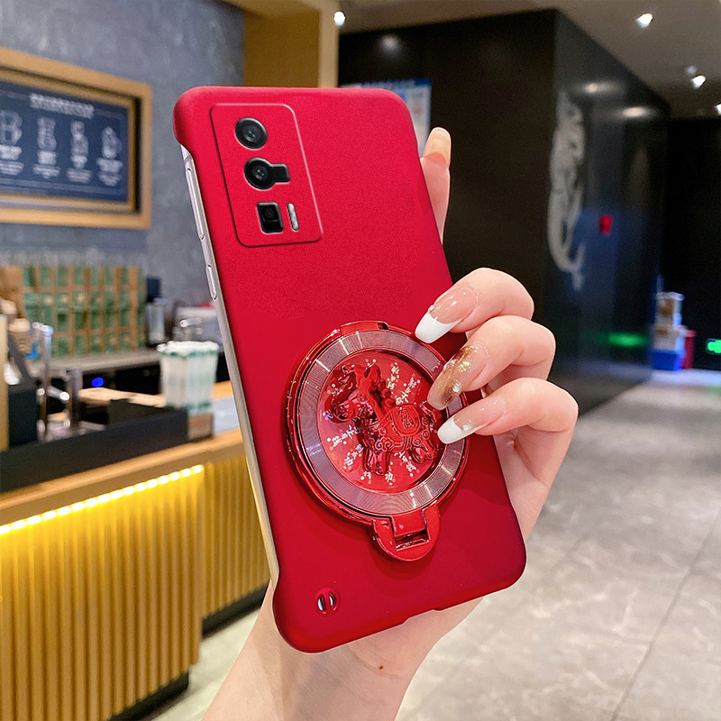 红米K60手机壳新款无边框硬壳新中式适用RedmiK60Pro马