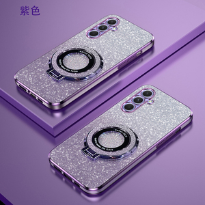 三星A54渐变闪粉时尚手机壳5GGalaxya54新款高端全包可爱创意磁吸支架Samsunga54奢华超薄软壳防摔保护适用于