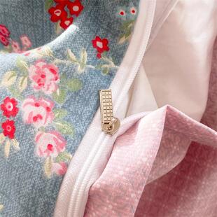 田园小碎花纯棉被套150x200x230单件100全棉斜纹被罩180x220x240