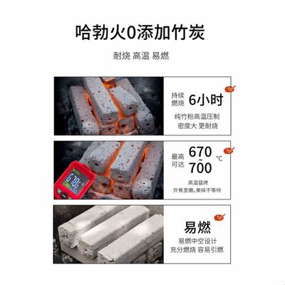 烧烤木炭烧烤碳无烟竹炭烧烤专用户外耐烧高温速燃果木炭家用烤肉