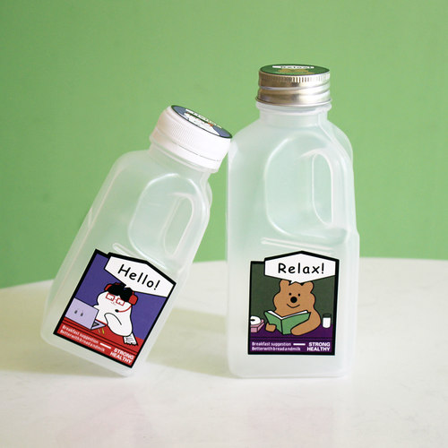 带盖塑料网红外卖杨枝甘露瓶