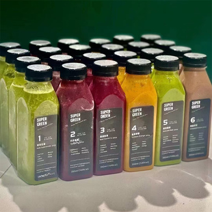 轻断食果蔬汁瓶 超模水方瓶 一次性饮料瓶 PET塑料鲜榨杯子奶茶杯