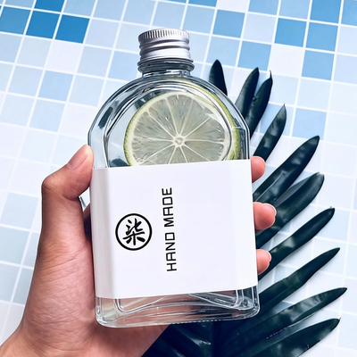 一次性玻璃茶瓶创意包装瓶ins