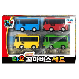 TAYO正版韩国太友公交车小巴士迷你回力汽车4儿童男女孩2玩具3岁5