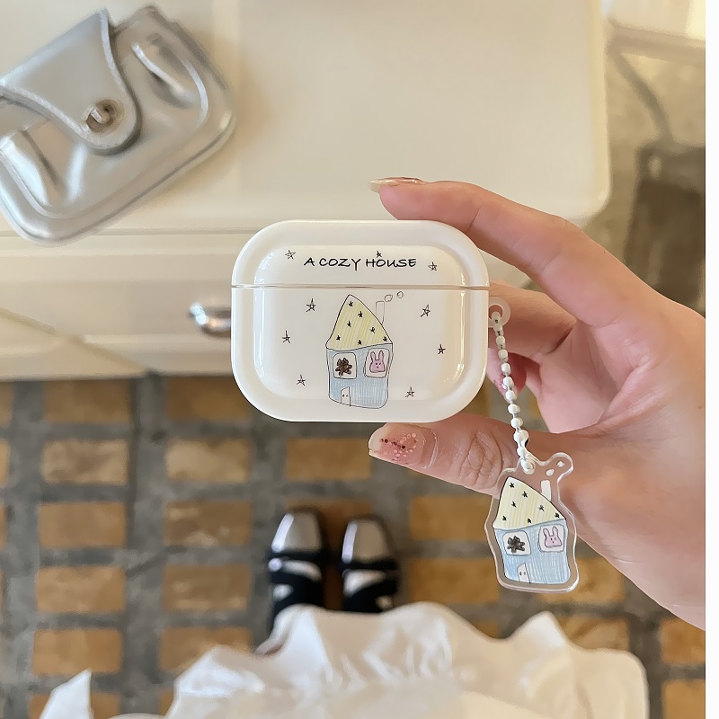 卡通星星房屋适用苹果耳机套