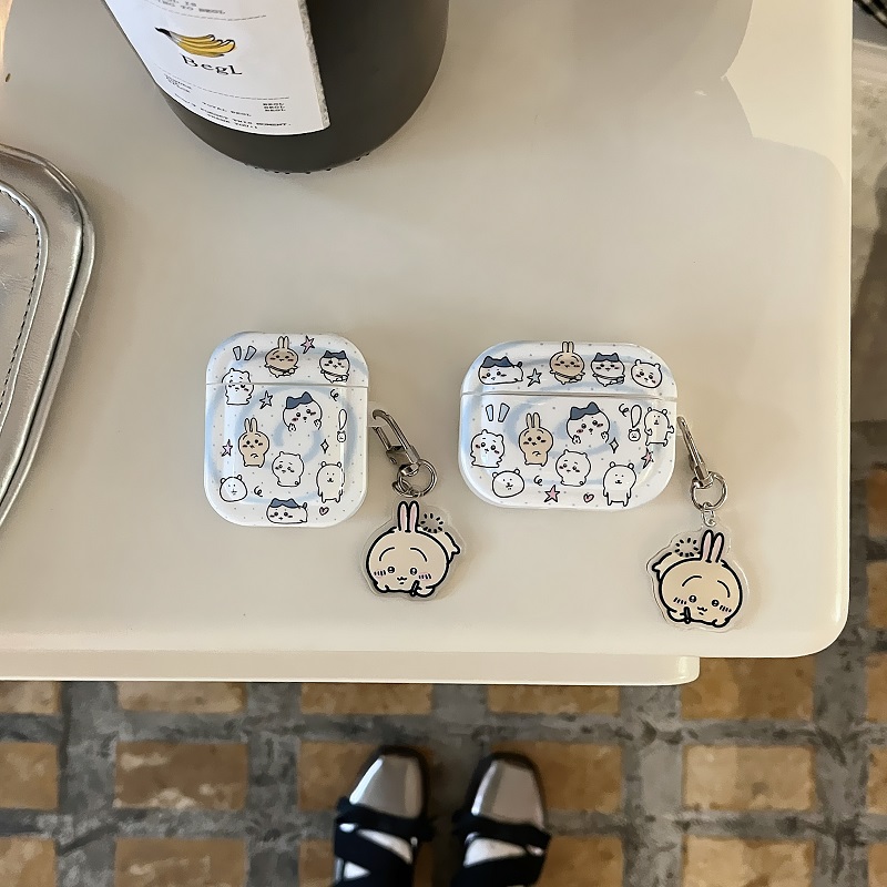 卡通吉伊卡哇适用苹果耳机套