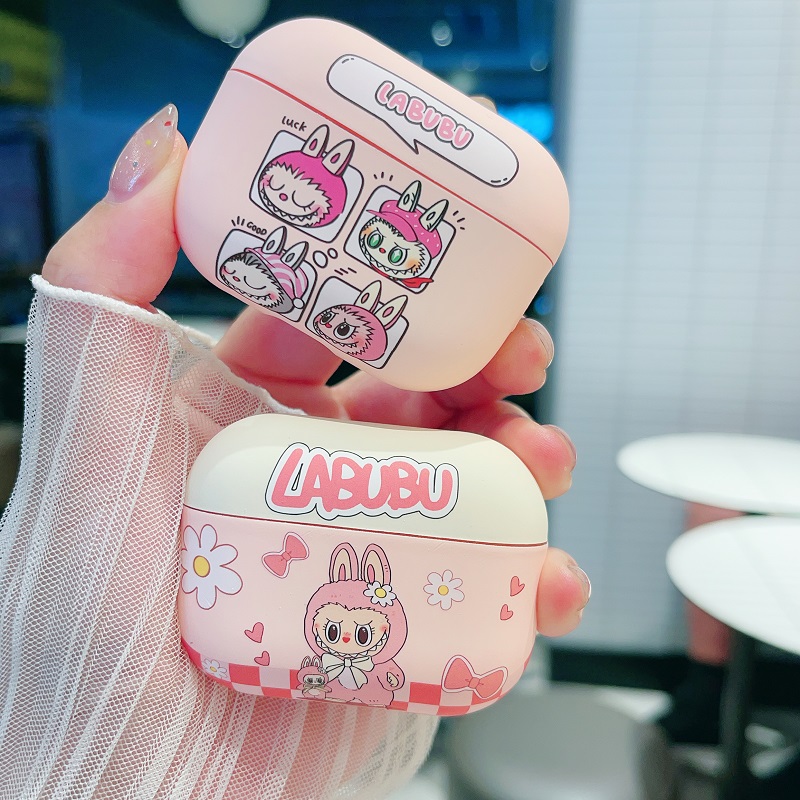 粉色拉布布苹果Pro3代磨砂耳机套