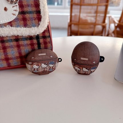 卡通美拉德凯蒂猫适用华为freeclip2蓝牙freebuds pro5耳机壳7i保护套se4分体SE2SE3软壳5i6i秋冬5i6i磨砂4e