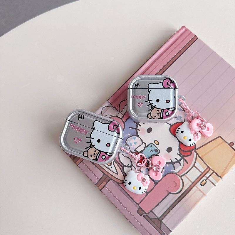 探头凯蒂猫适用苹果少女心耳机套