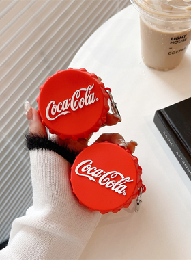 可乐瓶盖适用三星budslive蓝牙无线耳机壳buds2pro硅胶保护套Galaxy budsfe创意buds2软壳Buds3pro防摔充电盒