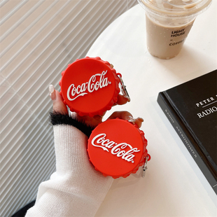 可乐瓶盖适用三星budslive蓝牙无线耳机壳buds2pro硅胶保护套Galaxy budsfe创意buds2软壳Buds3pro防摔充电盒