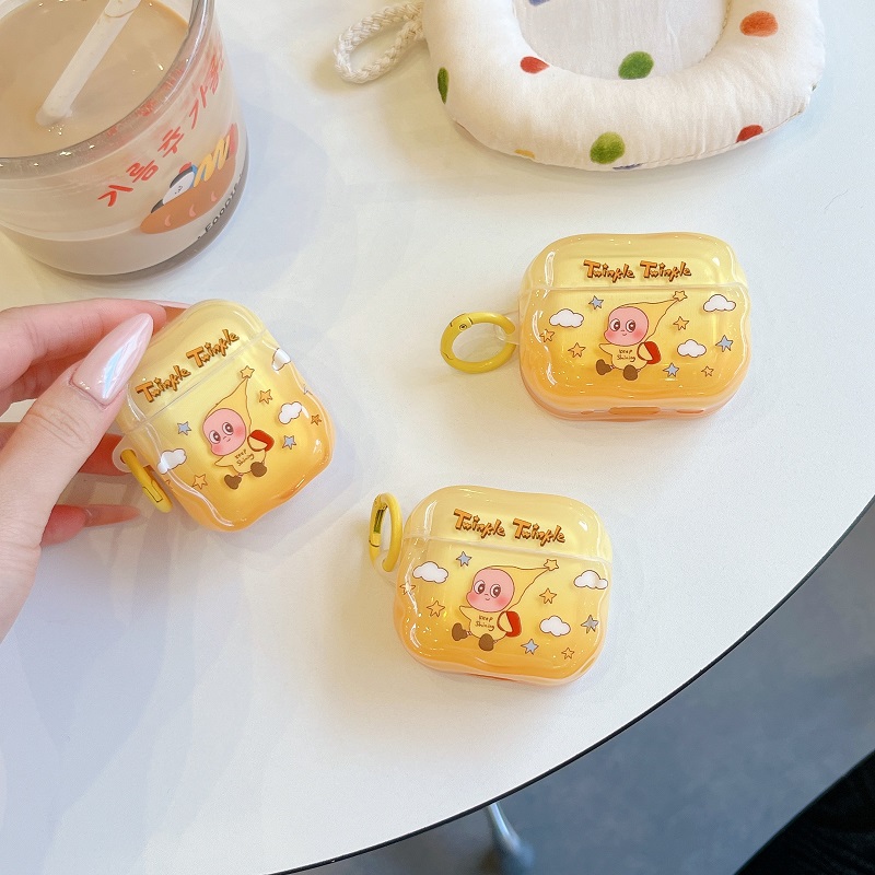 可爱背包星星人适用airpodspro一二代苹果4代蓝牙无线耳机壳AirPods3代imd三四代保护套Pro1/2代3代充电仓