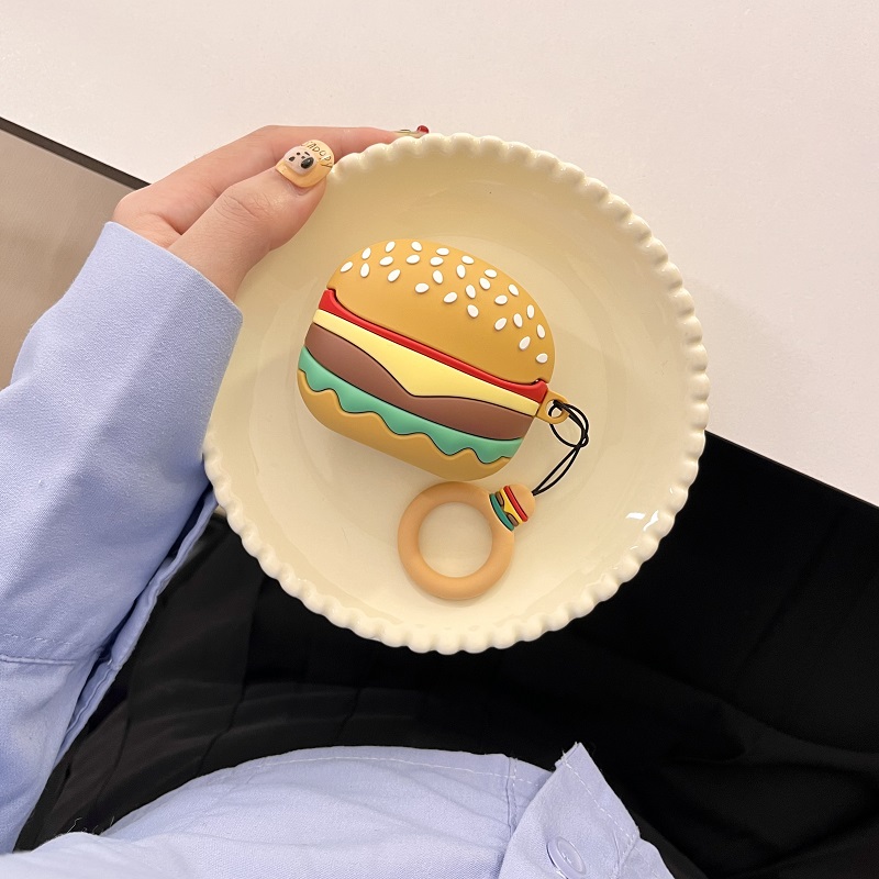 仿真汉堡适用三星buds3fe耳机套