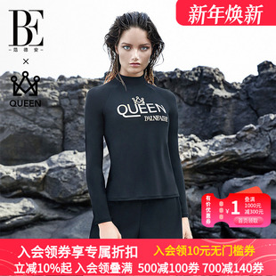 BE范德安QUEEN系列分体泳衣女小高领立挺质感抗氯长袖 高级感泳衣