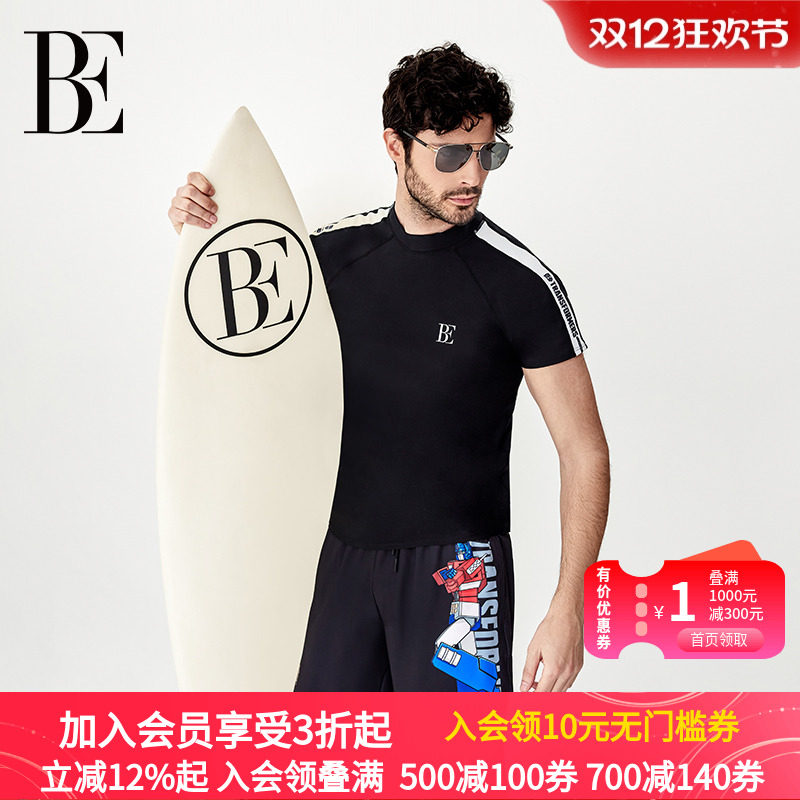 be范德安男士五分泳裤沙滩度假冲浪速干2025新品