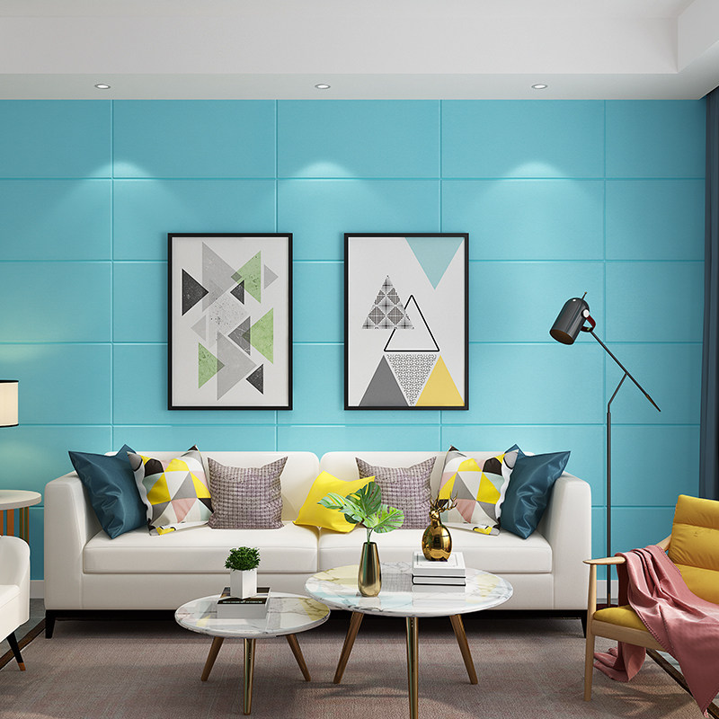 大理石墙贴3d立体加厚墙纸自粘贴卧室防撞泡沫客厅软包背景墙壁纸