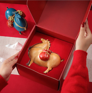 西安文创唐马摆件国风黄铜马礼品国潮礼物旅游纪念品装饰马上有钱