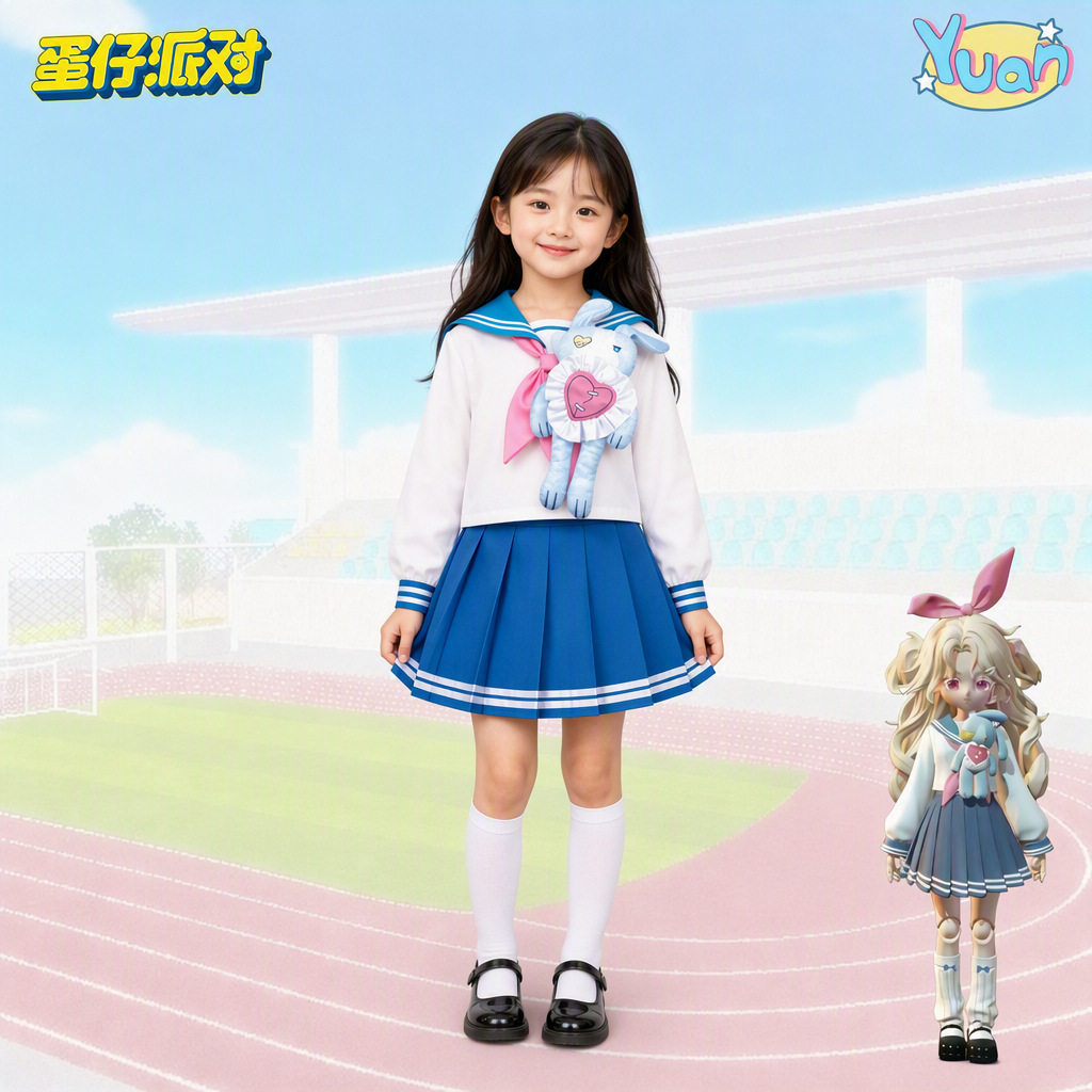 蛋仔派对桃乐丝cosplay服二次元										