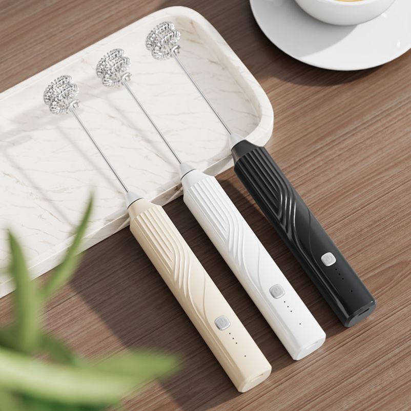 电动打奶泡器咖啡打泡器家用迷你奶泡机牛奶搅拌器手持无线打发器