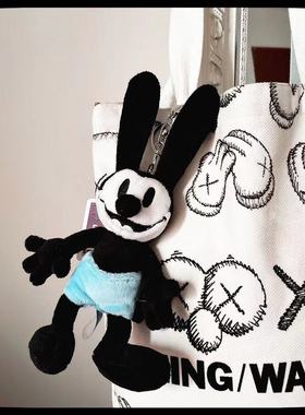 日系创意ins潮钥匙扣奥斯华可爱幸运兔子米奇公仔书包挂件包挂饰