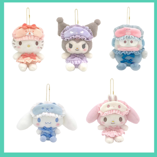 可爱眼罩睡衣kitty毛绒包挂件